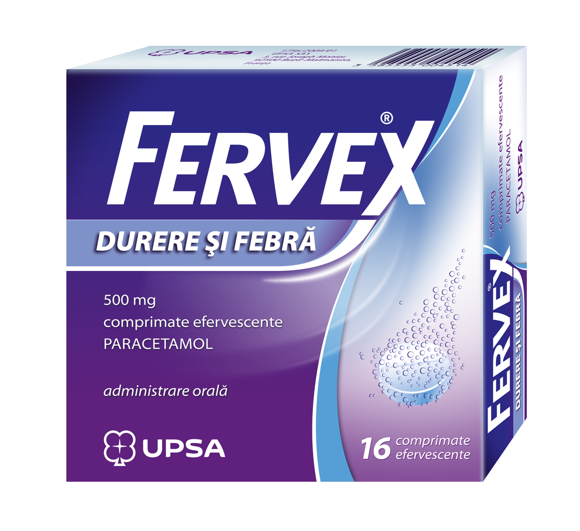 FERVEX Durere și Febră 500mg comprimate efervescente